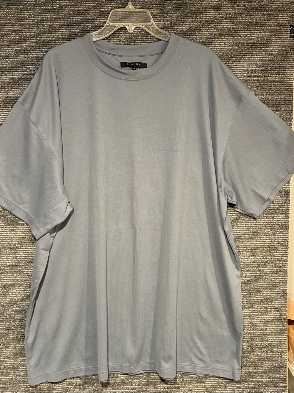 Light Gray Short Sleeve Crewneck by SYNRGY Pima Cotton ultra soft